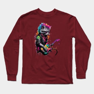 Punk Cat Long Sleeve T-Shirt